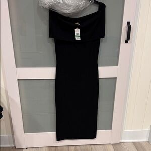 Michael Kors Black One-Shoulder Dress